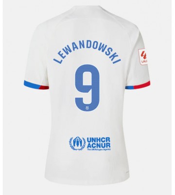 Barcelona Robert Lewandowski #9 Koszulka Wyjazdowych 2023-24 Krótki Rękaw